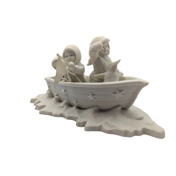 Snowbabies Winken, Blinken, Nod in Fishing Boat, Retired Collectible Dept 56 - Picture 16 of 16